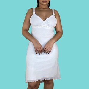 Vintage Y2k White Flowy Dress
